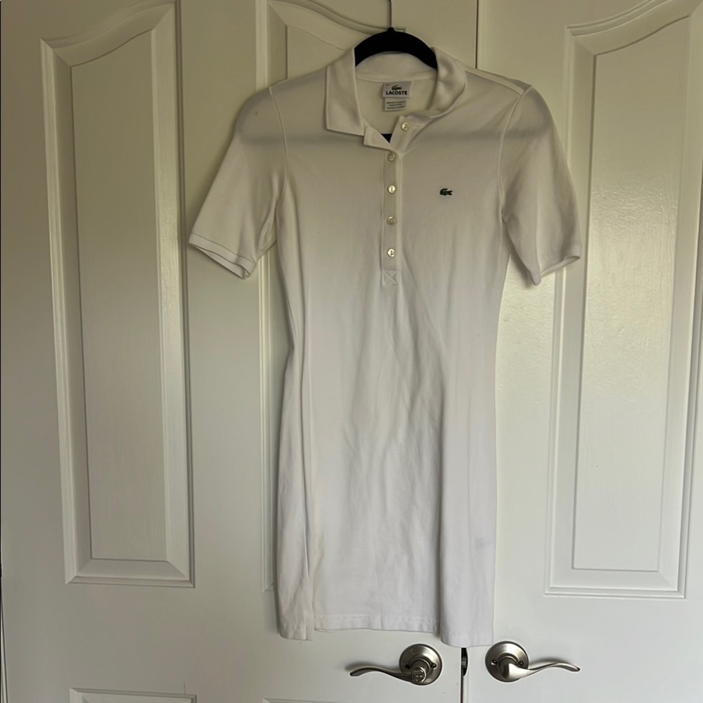 Lacoste White Polo Dress